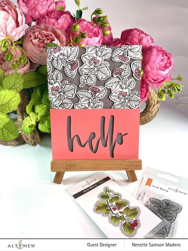Photocentric Clear Stamps Acai Berry Branch Stamp Set