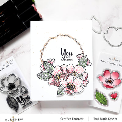 Photocentric Clear Stamps Adore You Add-On Stamp Set