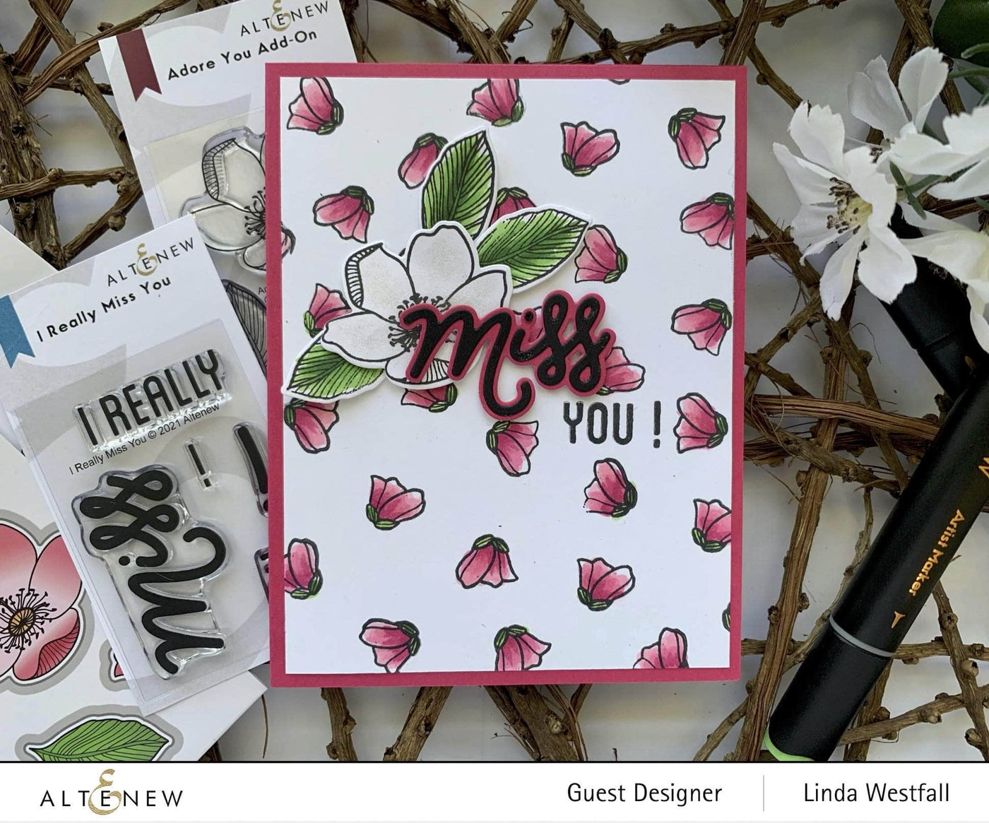 Photocentric Clear Stamps Adore You Add-On Stamp Set