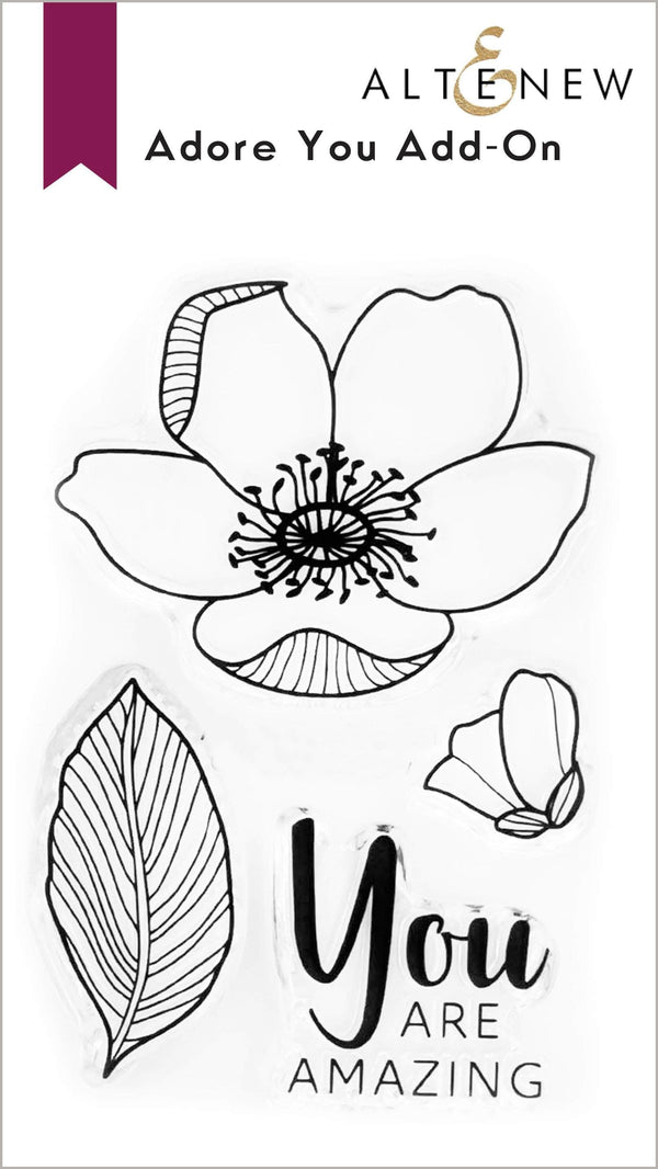 Photocentric Clear Stamps Adore You Add-On Stamp Set