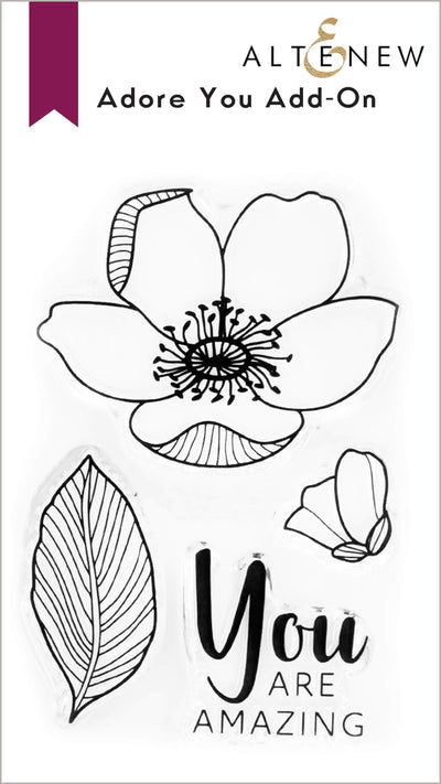 Photocentric Clear Stamps Adore You Add-On Stamp Set