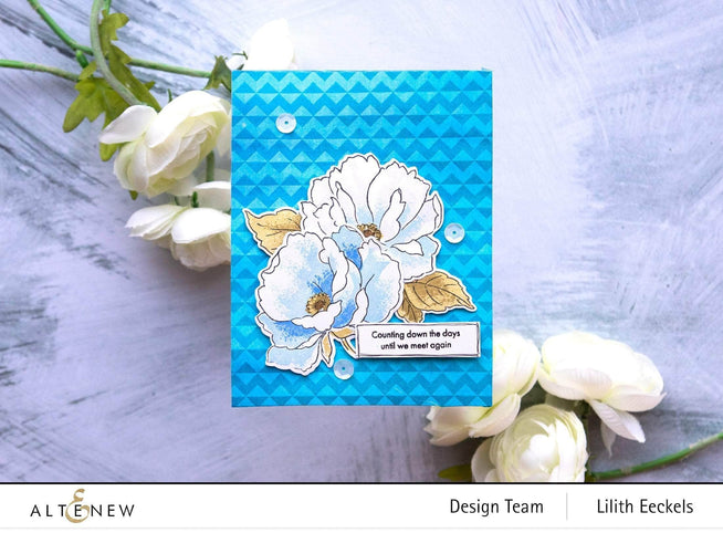 Photocentric Clear Stamps Airbrushed Flowers Stamp Set