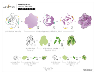 Photocentric Clear Stamps Ambridge Rose Stamp Set