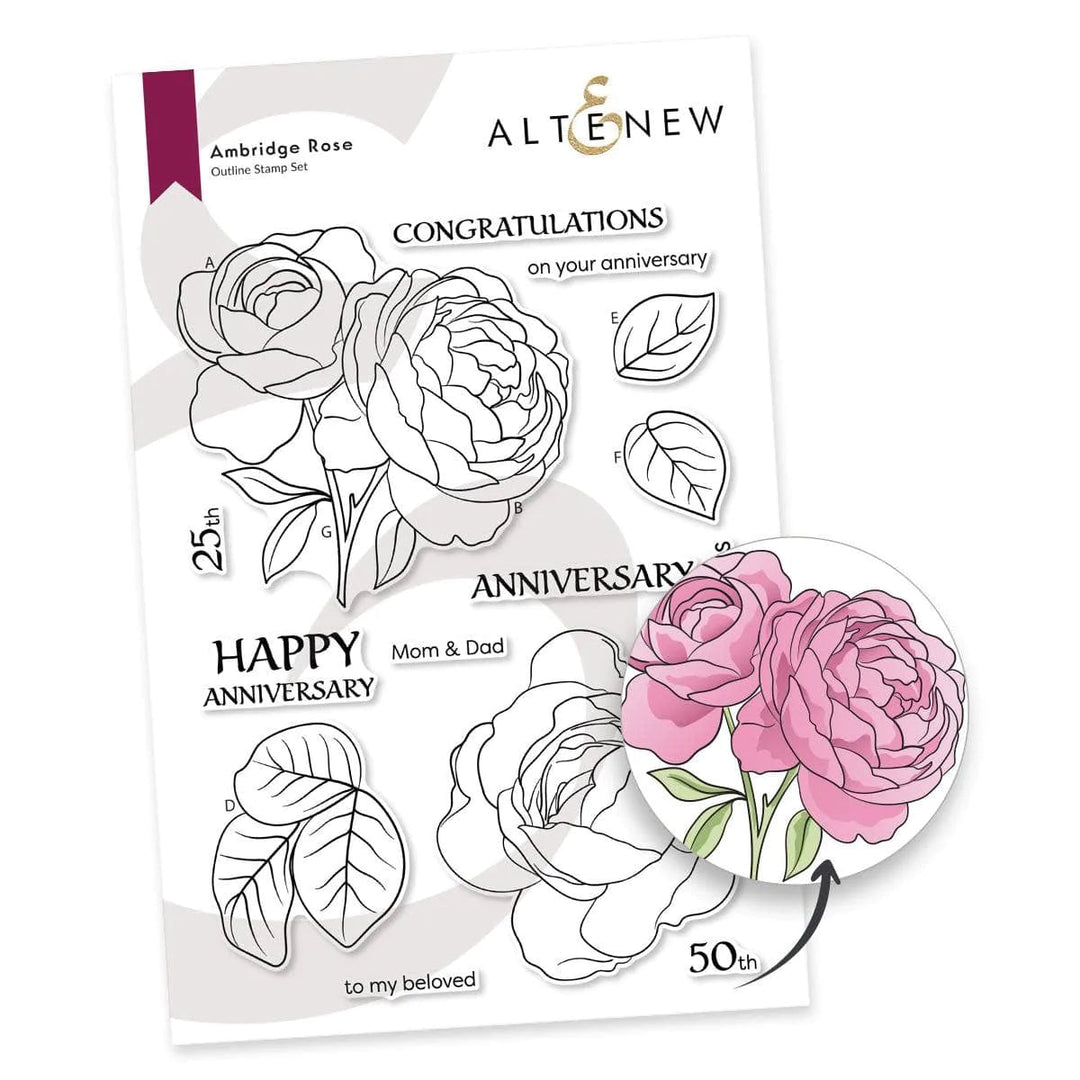 Photocentric Clear Stamps Ambridge Rose Stamp Set