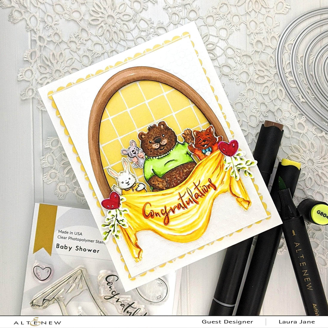 Photocentric Clear Stamps Baby Shower Stamp Set