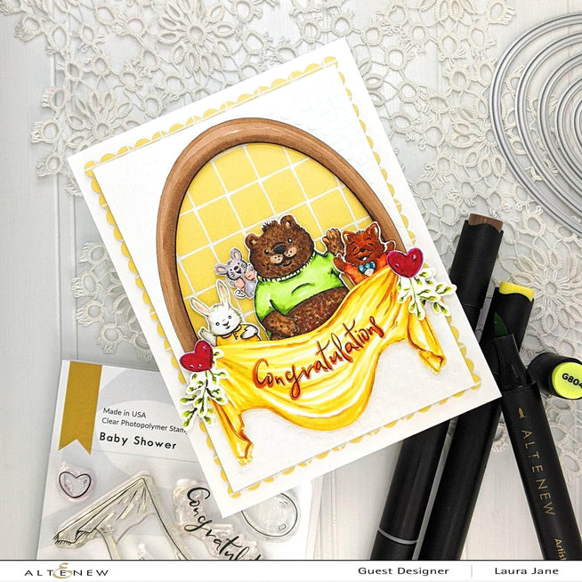 Photocentric Clear Stamps Baby Shower Stamp Set