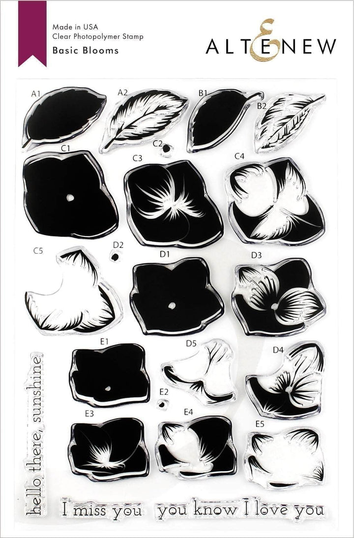 Photocentric Clear Stamps Basic Blooms Stamp Set