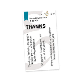 PMA Industries, Inc. Clear Stamps Beautiful Inside Add-On Stamp Set