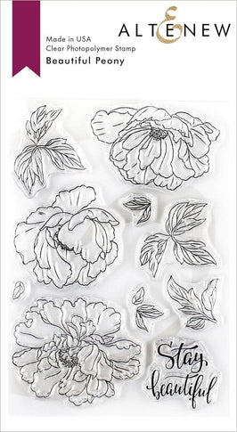 Photocentric Clear Stamps Beautiful Peony Stamp Set