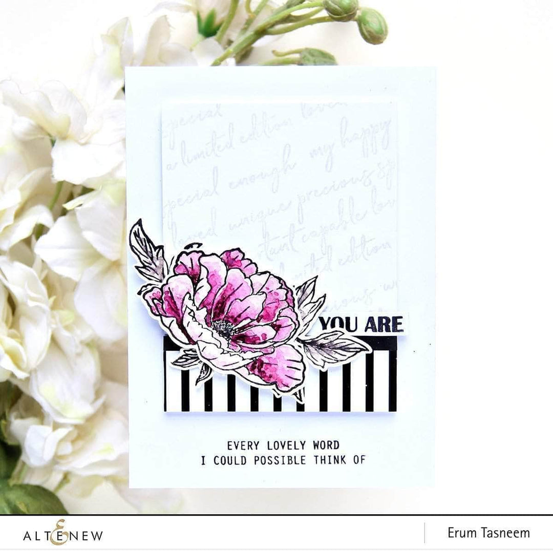 Photocentric Clear Stamps Beautiful Peony Stamp Set