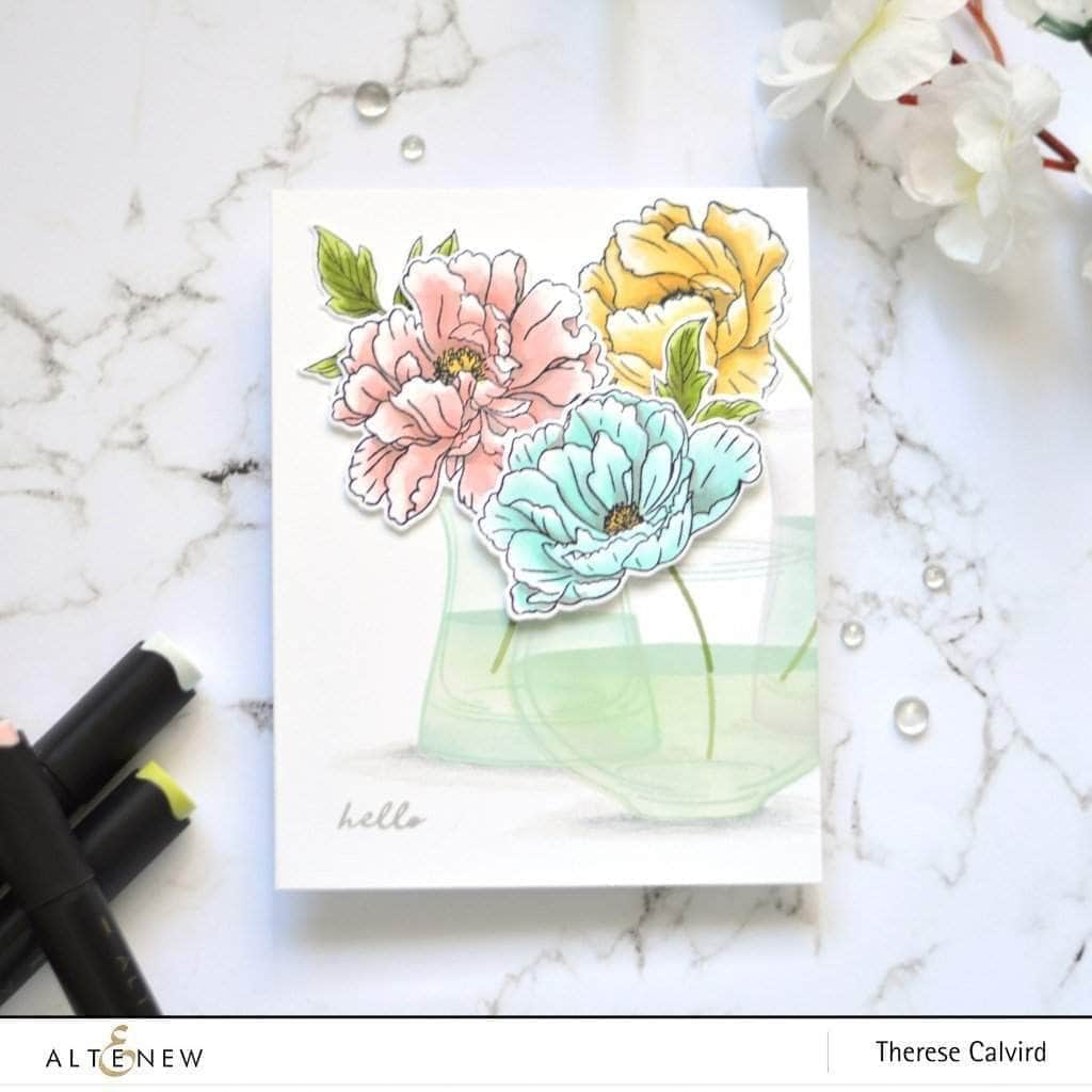 Photocentric Clear Stamps Beautiful Peony Stamp Set