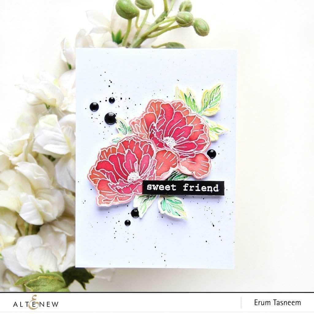 Photocentric Clear Stamps Beautiful Peony Stamp Set