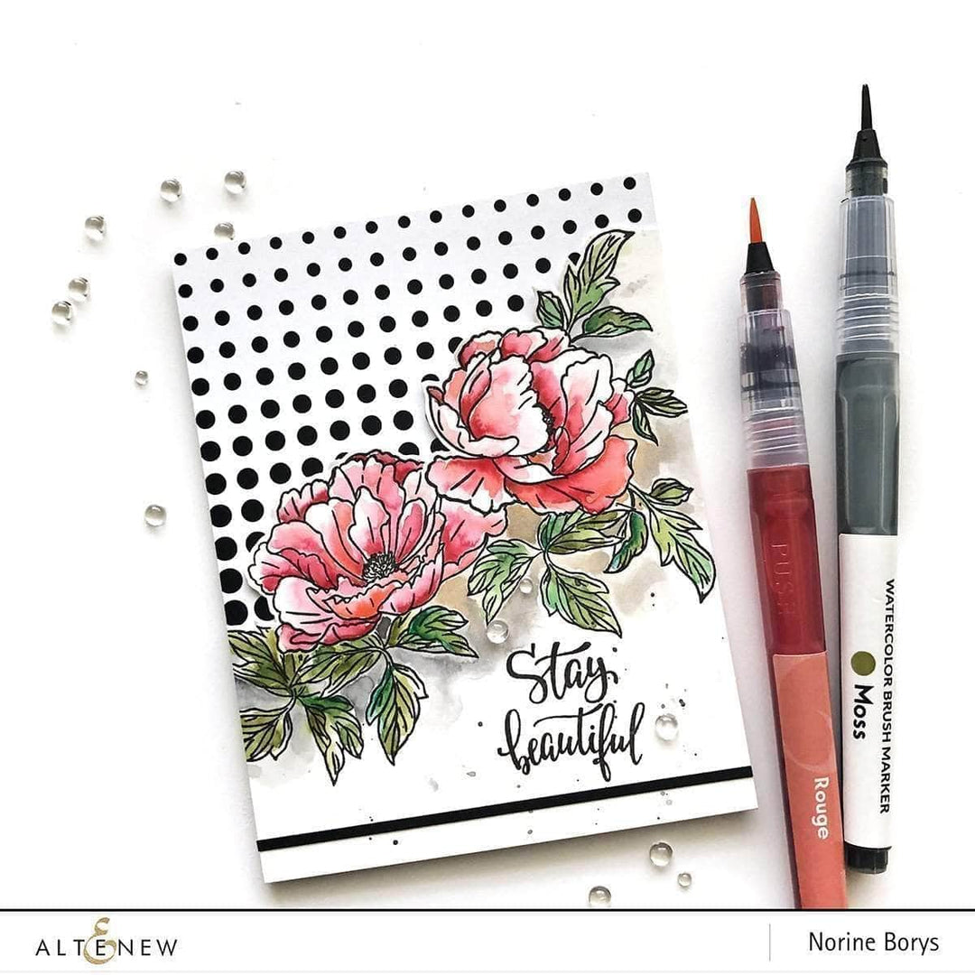 Photocentric Clear Stamps Beautiful Peony Stamp Set