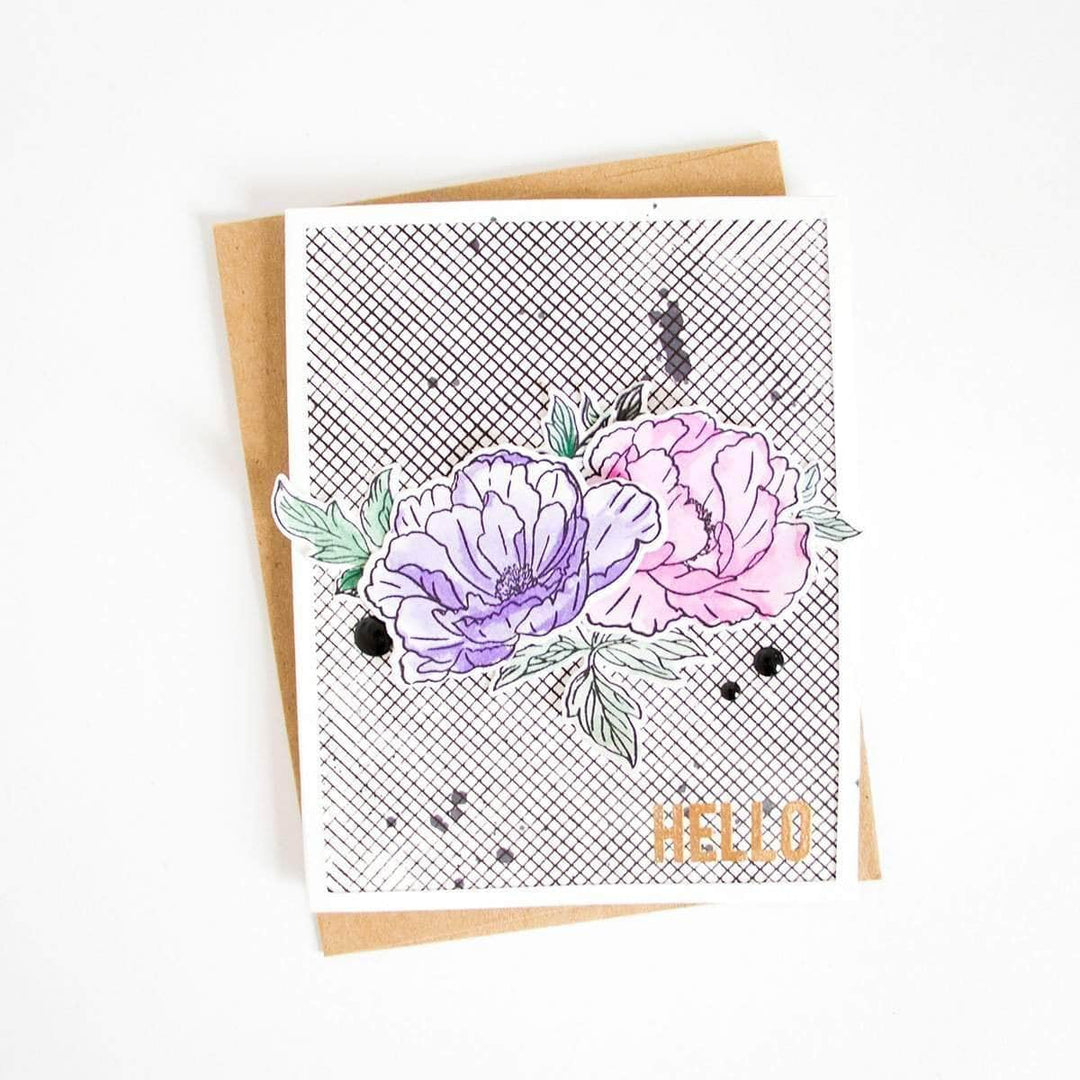 Photocentric Clear Stamps Beautiful Peony Stamp Set