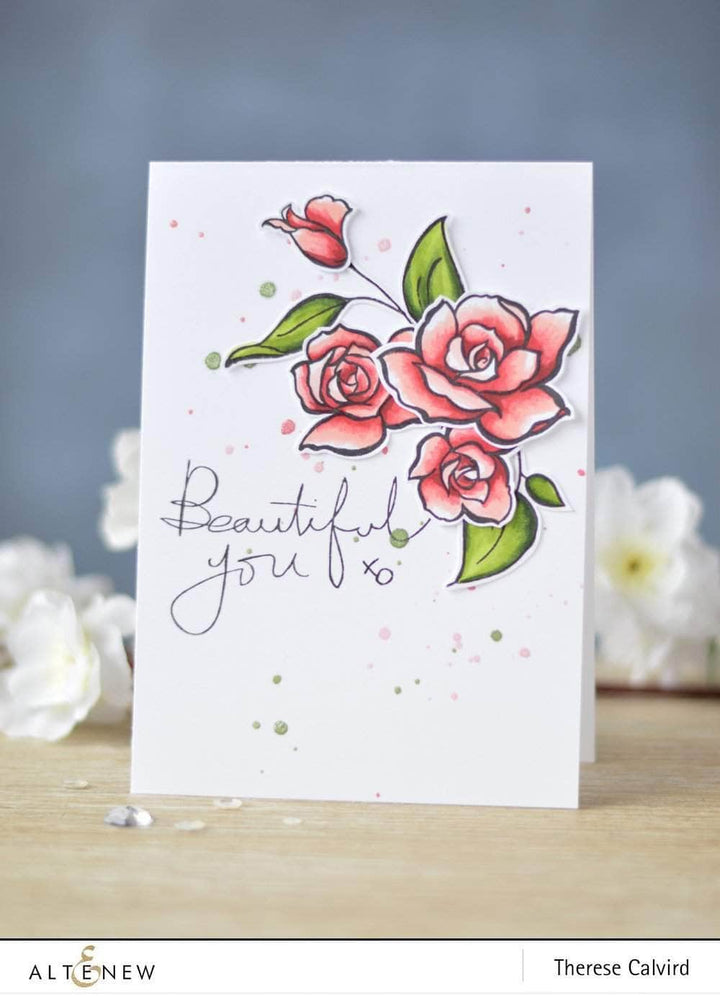 Beautiful clear stamp Paper Love top