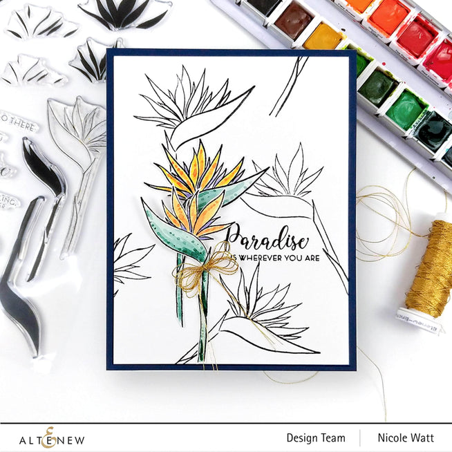 Photocentric Clear Stamps Bird of Paradise Stamp Set