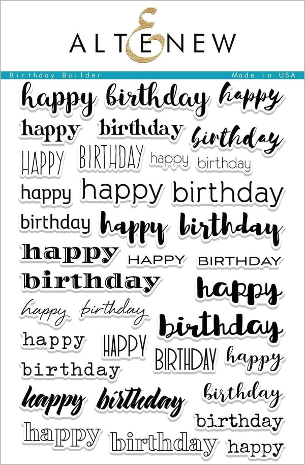 Photocentric Clear Stamps Birthday Builder Stamp Set