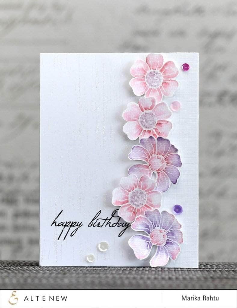 Photocentric Clear Stamps Birthday Greetings Stamp Set