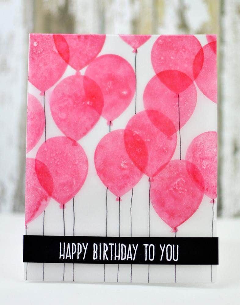 Photocentric Clear Stamps Birthday Greetings Stamp Set