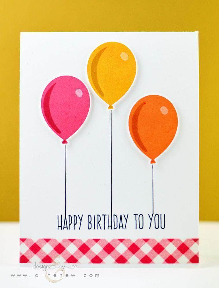 Photocentric Clear Stamps Birthday Greetings Stamp Set