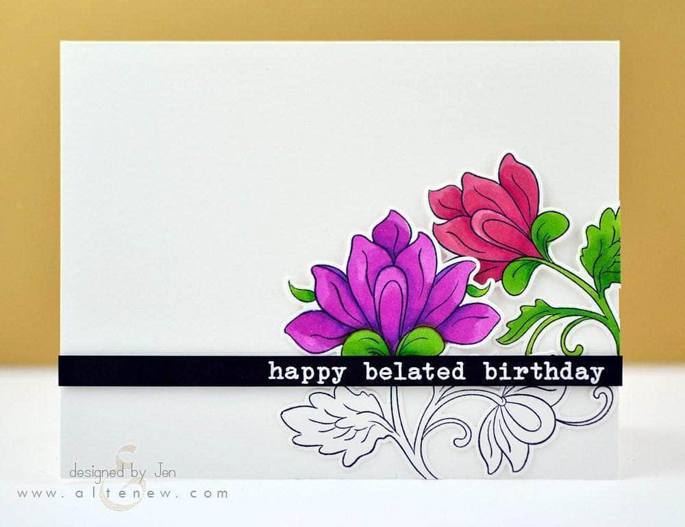 Photocentric Clear Stamps Birthday Greetings Stamp Set