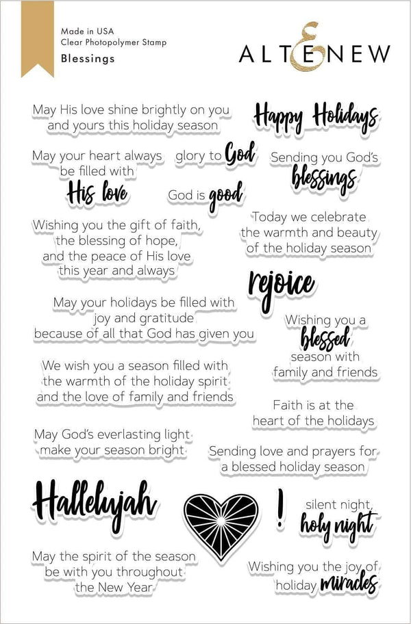 Photocentric Clear Stamps Blessings Stamp Set