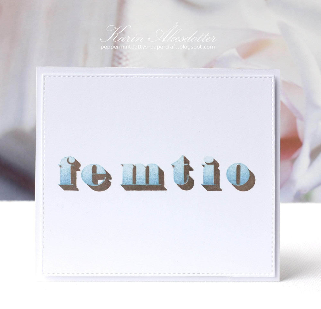 Photocentric Clear Stamps Block Alpha Stamp Set