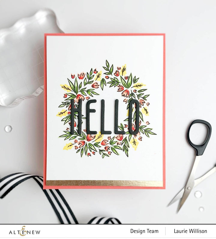 PMA Industries, Inc. Clear Stamps Blossom Wreath Stamp Set