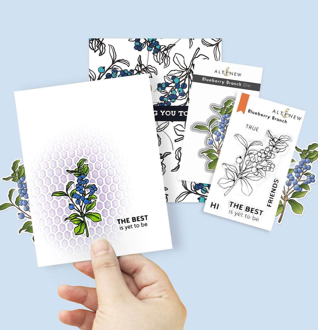 Photocentric Clear Stamps Blueberry Branch Stamp Set