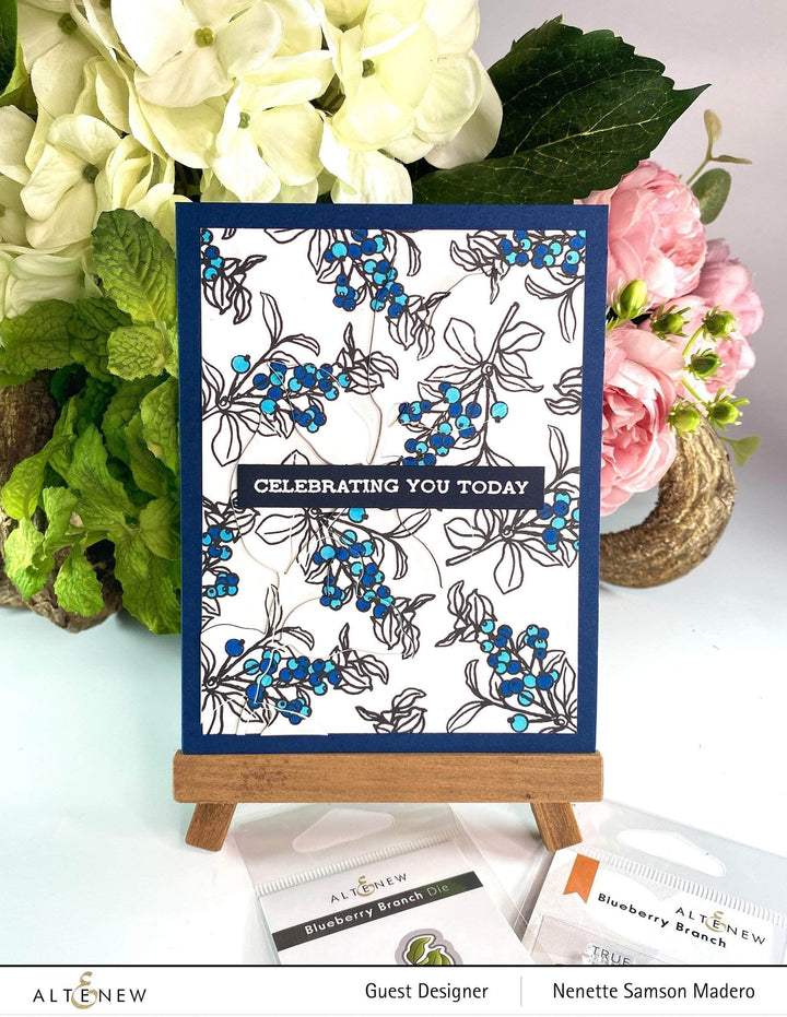 Photocentric Clear Stamps Blueberry Branch Stamp Set