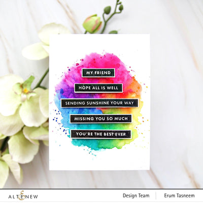 Photocentric Clear Stamps Bold Sentiments Stamp Set