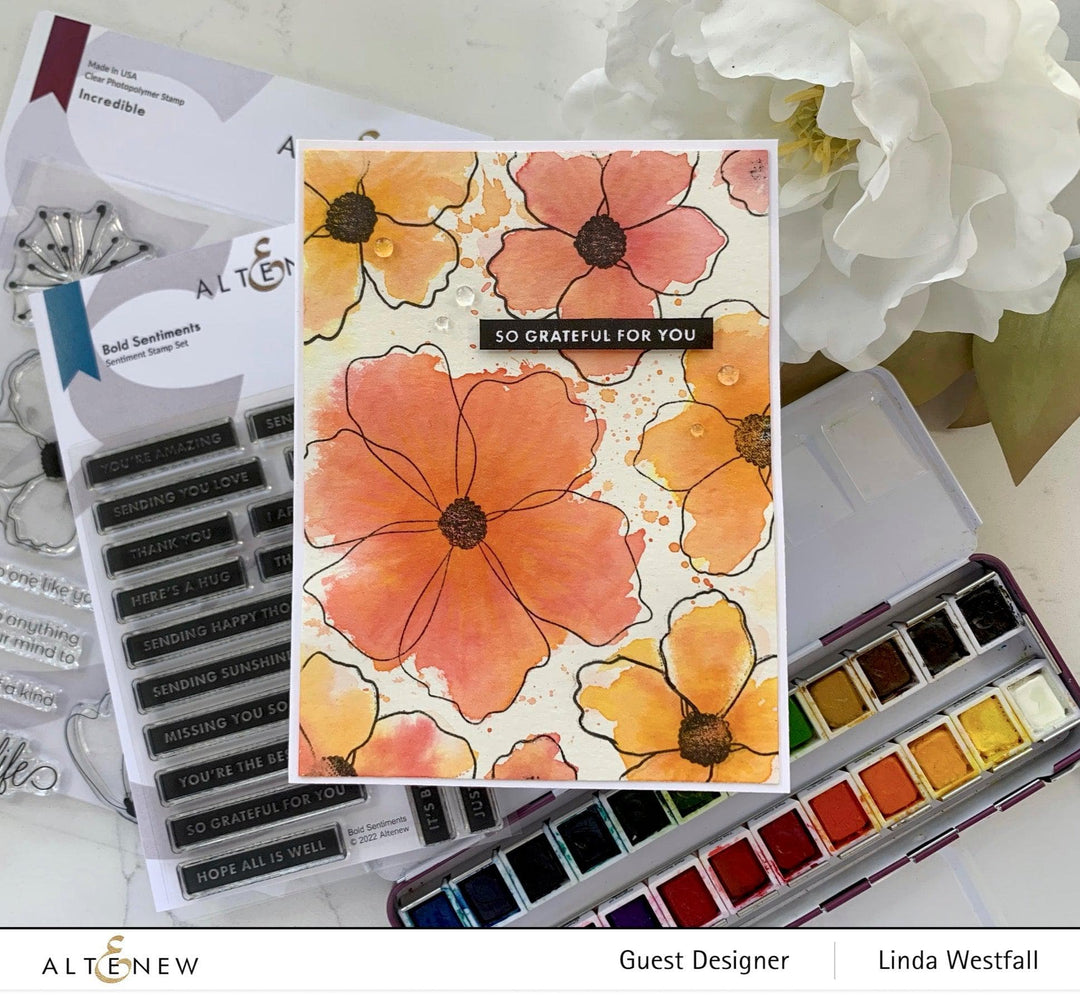 Photocentric Clear Stamps Bold Sentiments Stamp Set