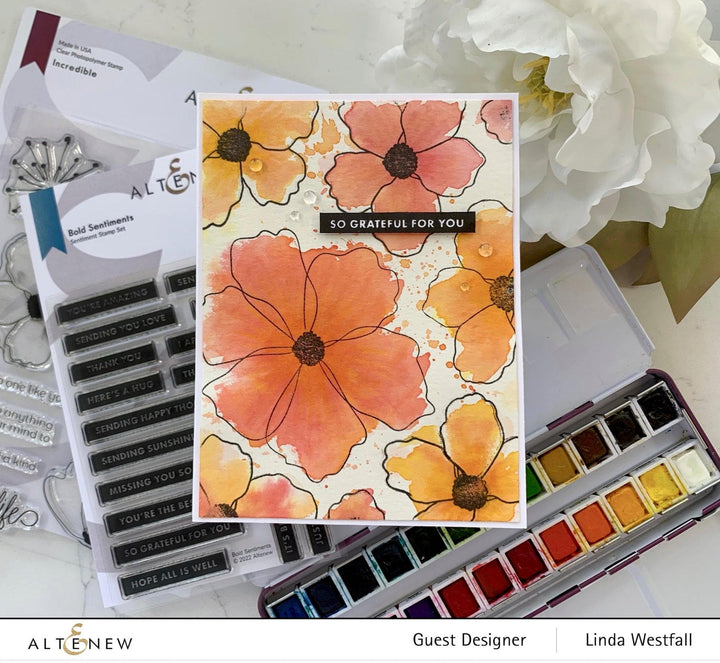 Photocentric Clear Stamps Bold Sentiments Stamp Set