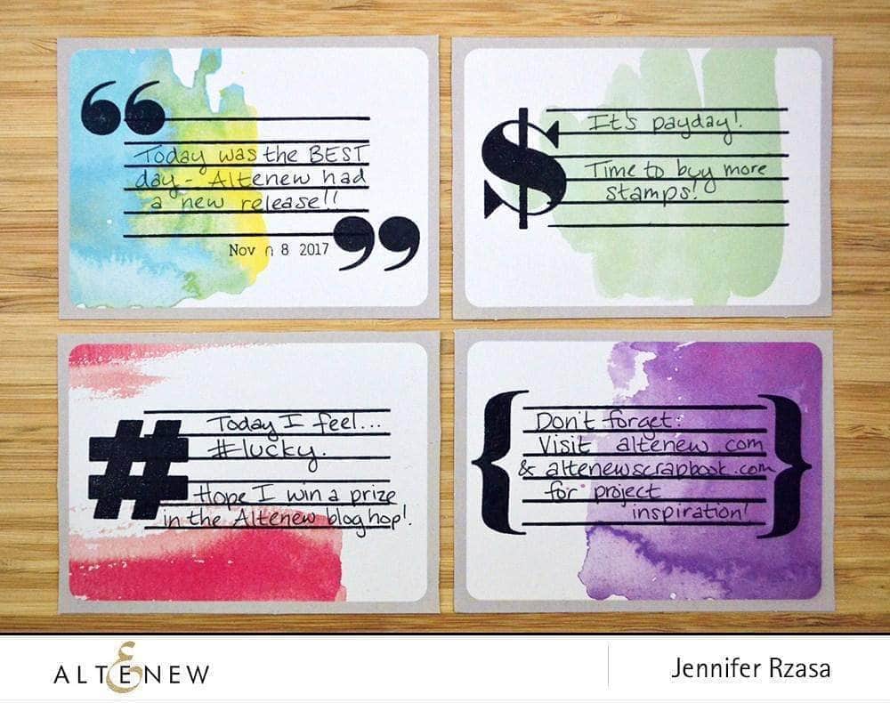 Photocentric Clear Stamps Bold Type Stamp Set