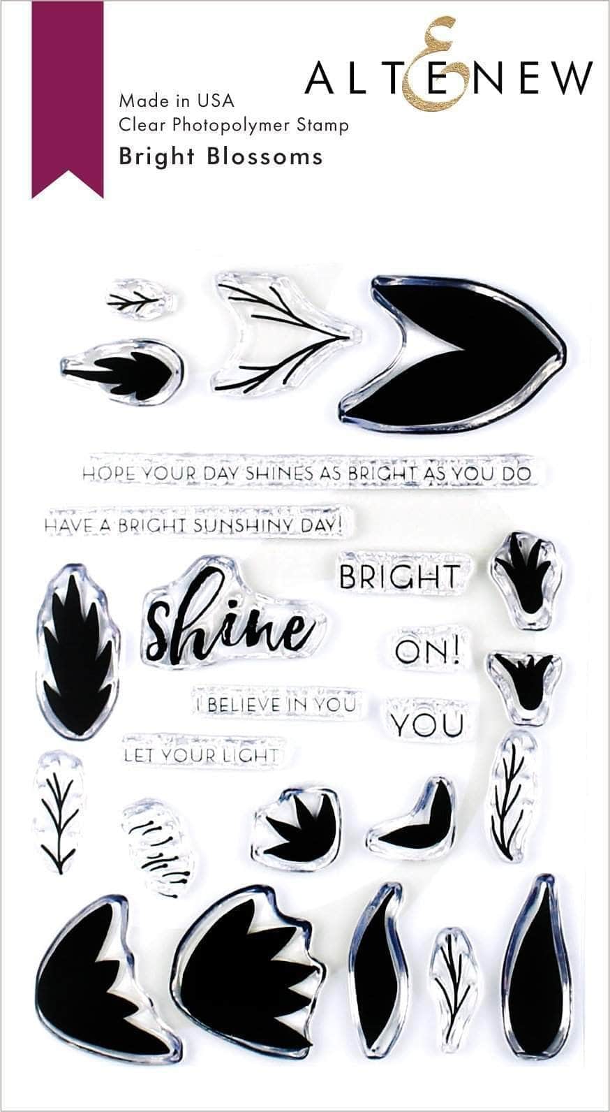 Photocentric Clear Stamps Bright Blossoms Stamp Set