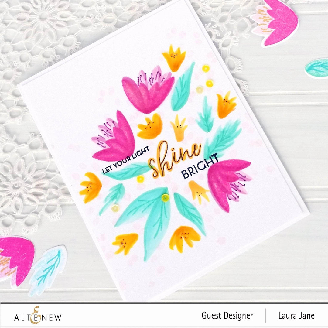 Photocentric Clear Stamps Bright Blossoms Stamp Set