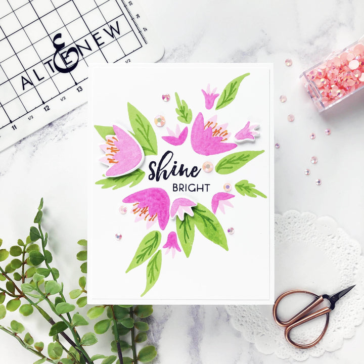 Photocentric Clear Stamps Bright Blossoms Stamp Set