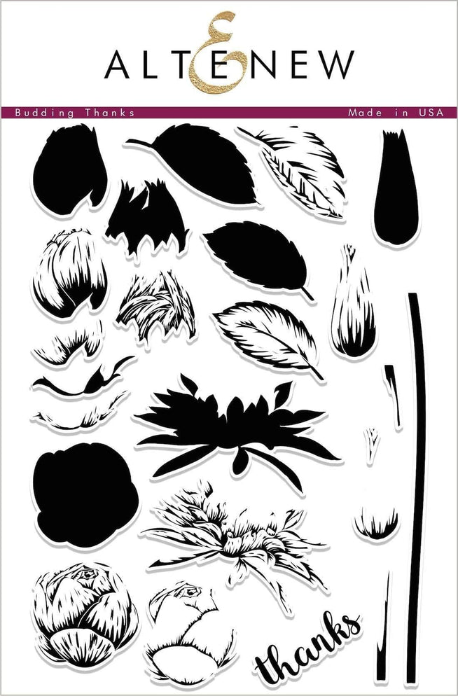 Photocentric Clear Stamps Budding Thanks Stamp Set