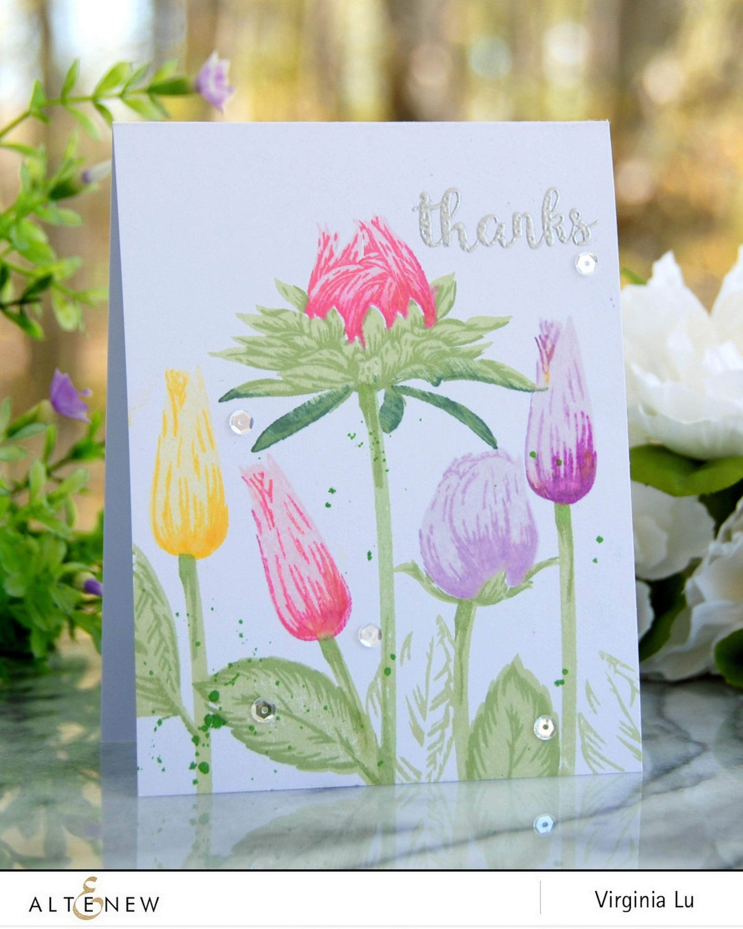 Photocentric Clear Stamps Budding Thanks Stamp Set