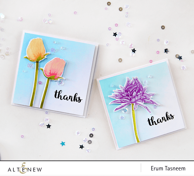 Photocentric Clear Stamps Budding Thanks Stamp Set