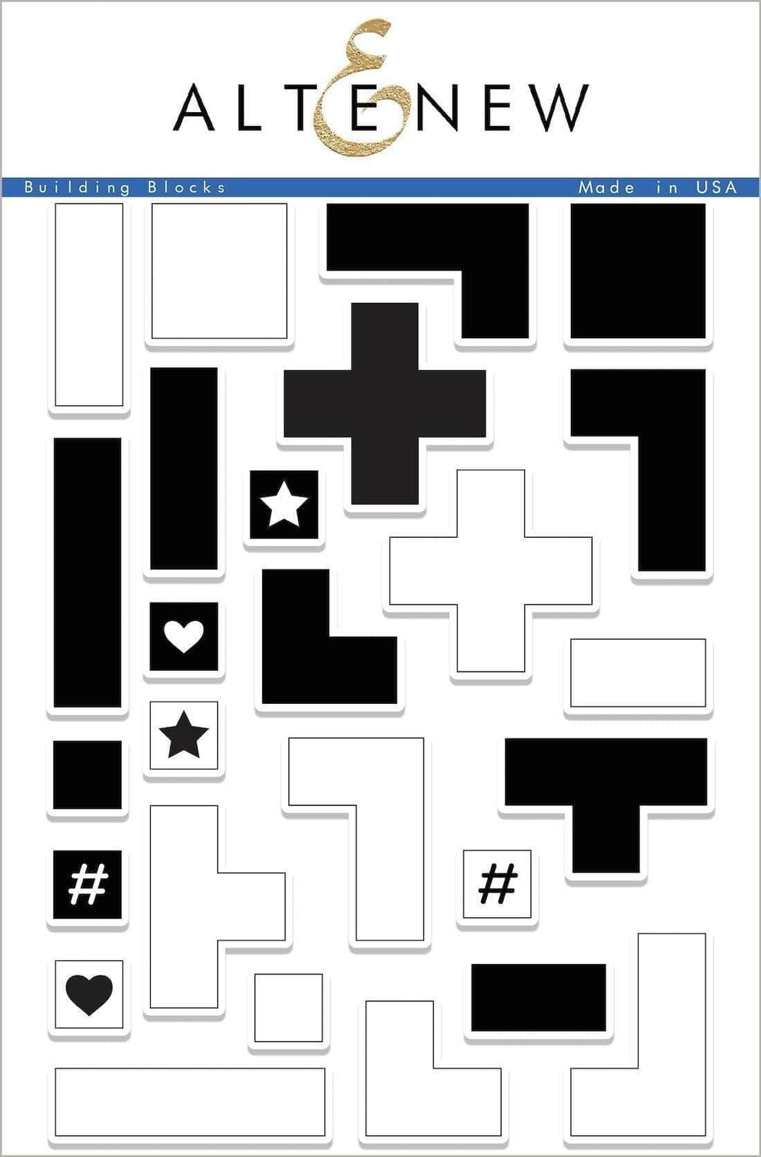 Photocentric Clear Stamps Building Blocks Stamp Set