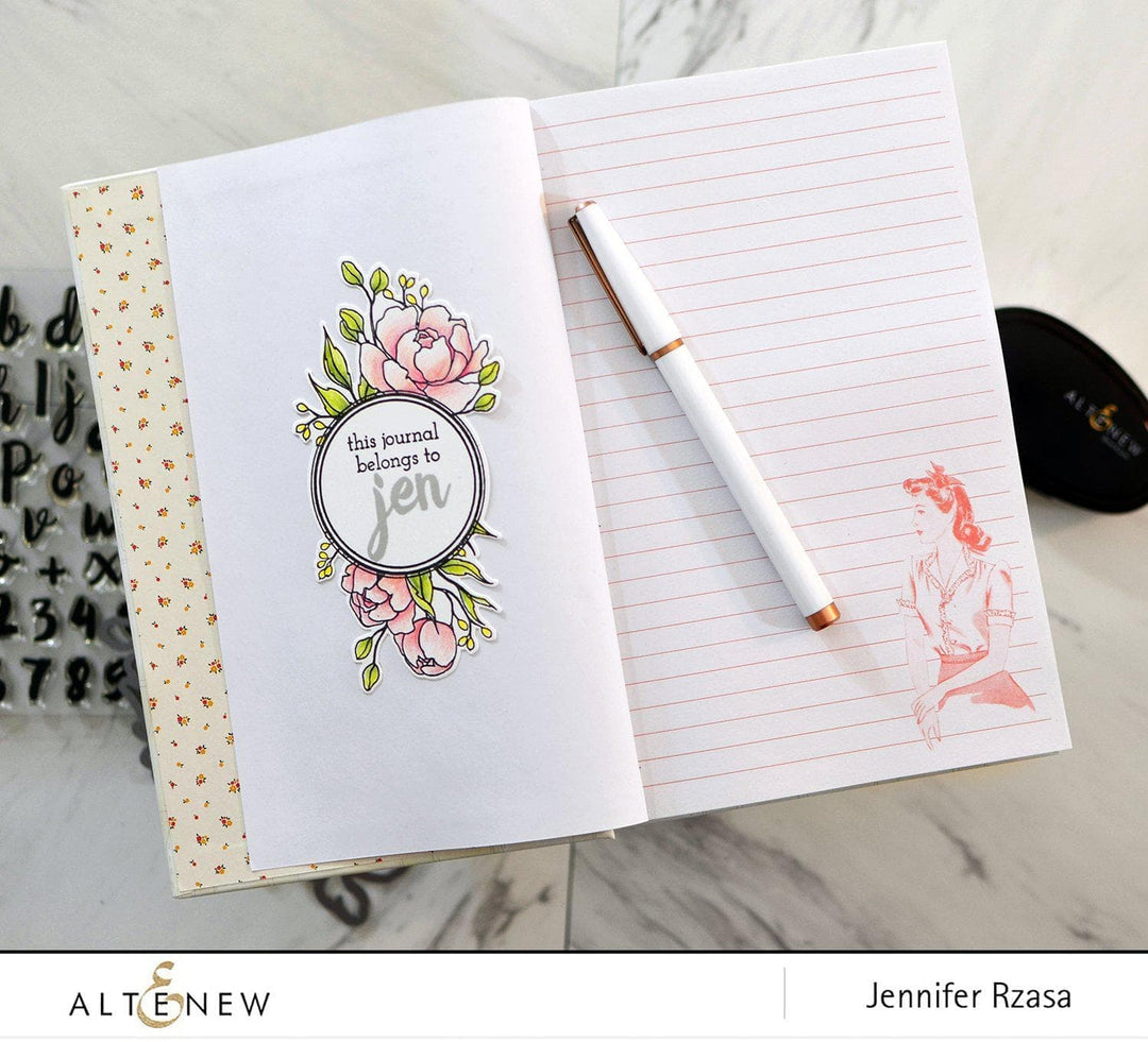 Altenew Stamp & Die Bundle Calligraphy Alpha Stamp & Die Bundle