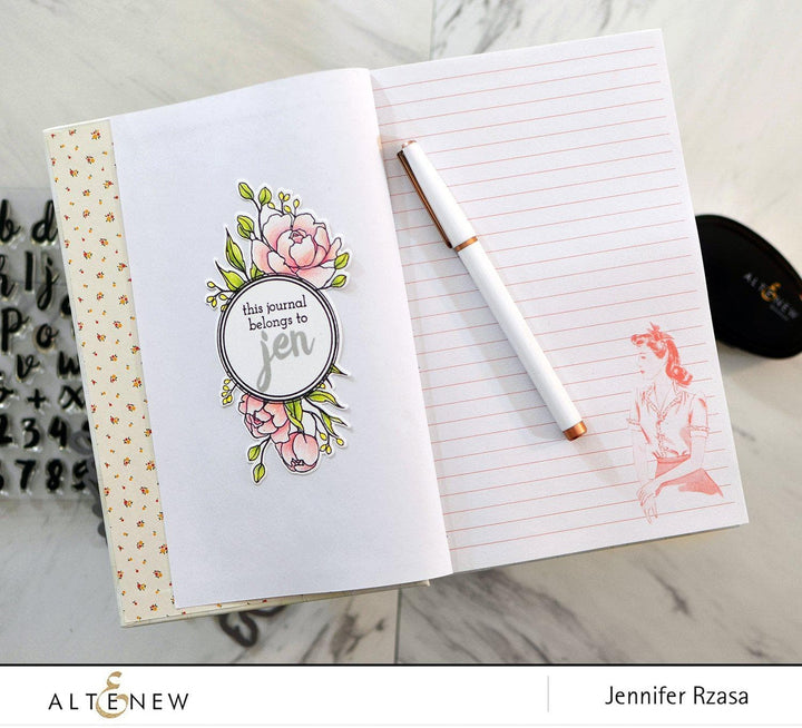 Altenew Stamp & Die Bundle Calligraphy Alpha Stamp & Die Bundle