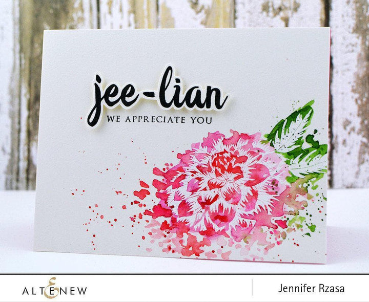 Altenew Stamp & Die Bundle Calligraphy Alpha Stamp & Die Bundle