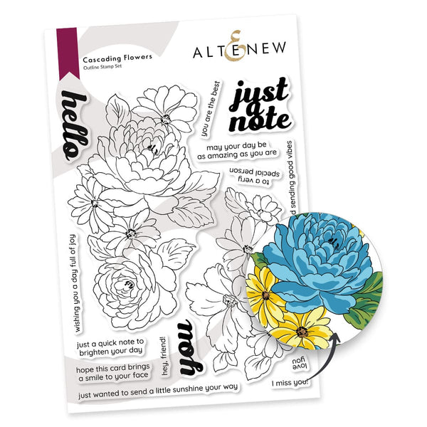 Cascading Flowers Stamp Set