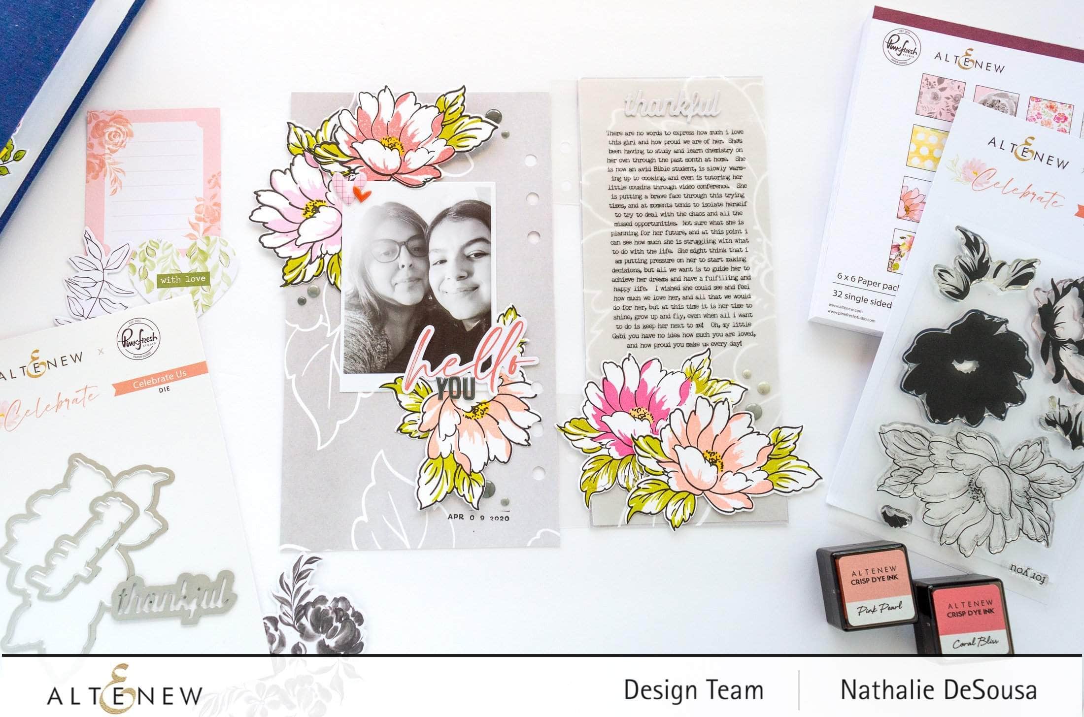 Celebrate Us Stamp Set | Altenew - Floral Clear Stamps for Cards