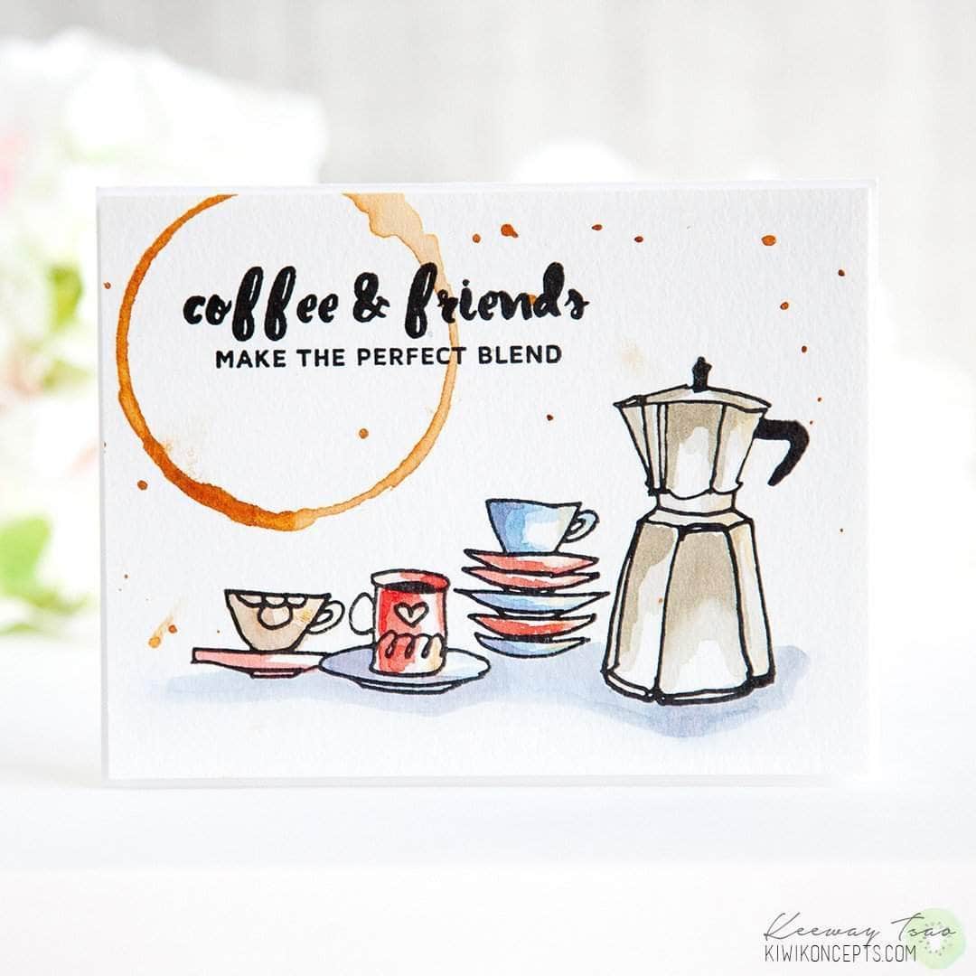 Photocentric Clear Stamps Coffee Ring Stamp Set