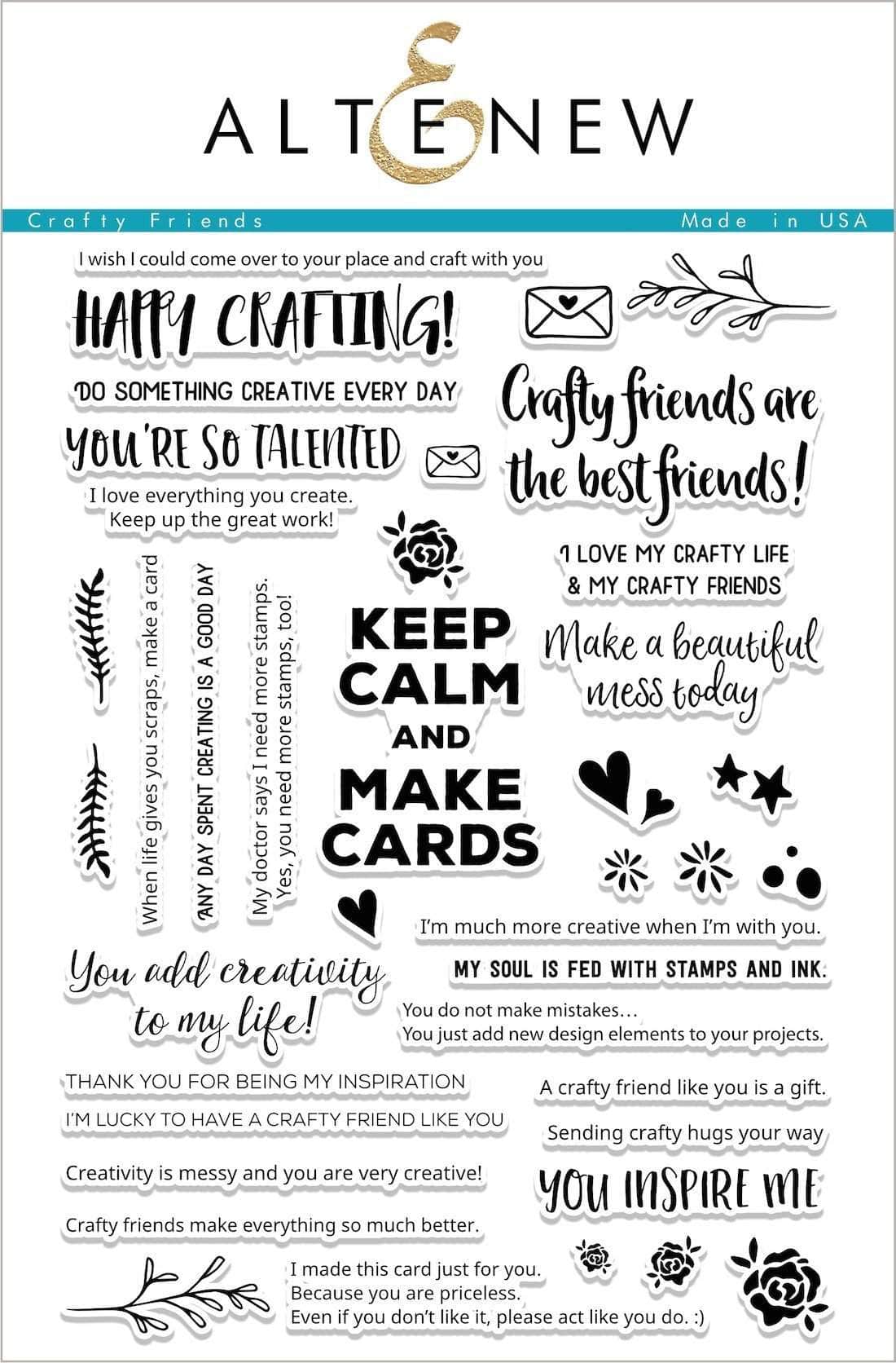 Photocentric Clear Stamps Crafty Friends Stamp Set