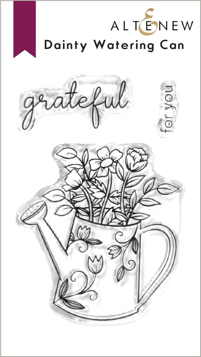 Photocentric Clear Stamps Dainty Watering Can Stamp Set