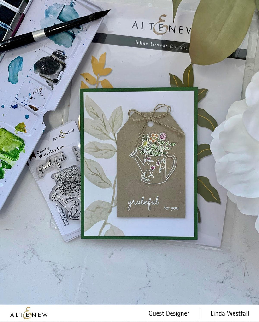 Photocentric Clear Stamps Dainty Watering Can Stamp Set